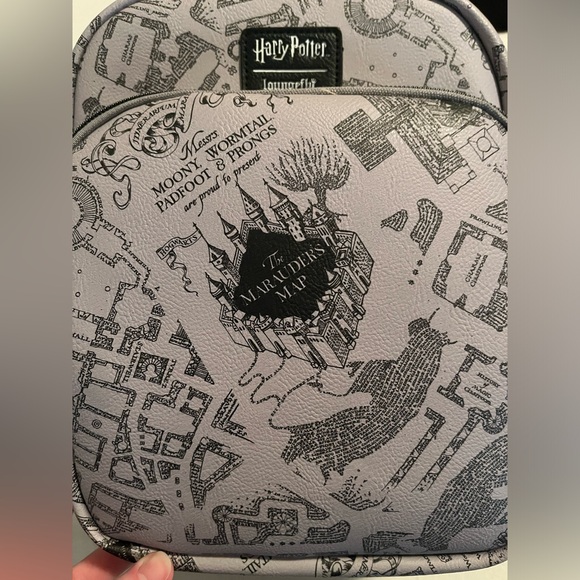 EUC Harry Potter Marauders Map Backpack - Picture 2 of 8